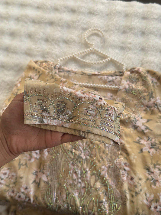 Yellow Mukhawer Italian Silk